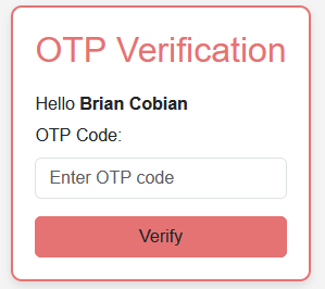 OTP Verification